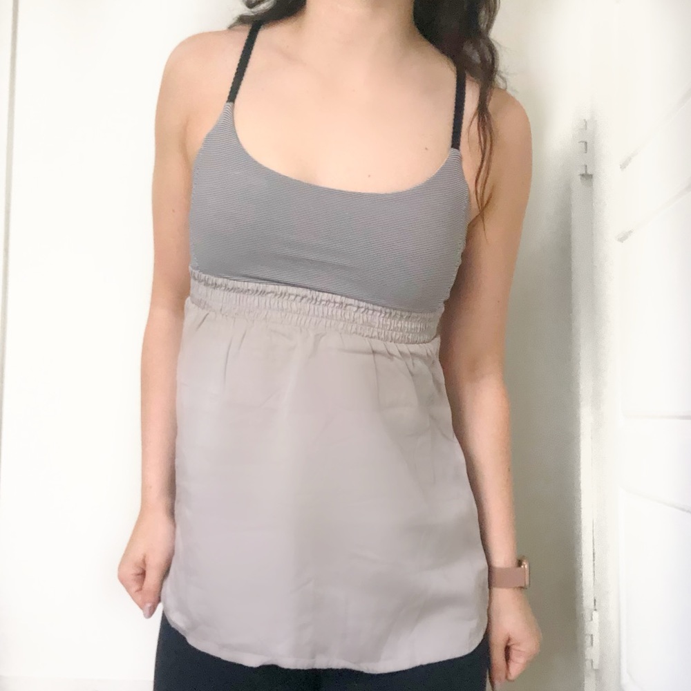 Lululemon Bliss Tank / Light Grey sz4